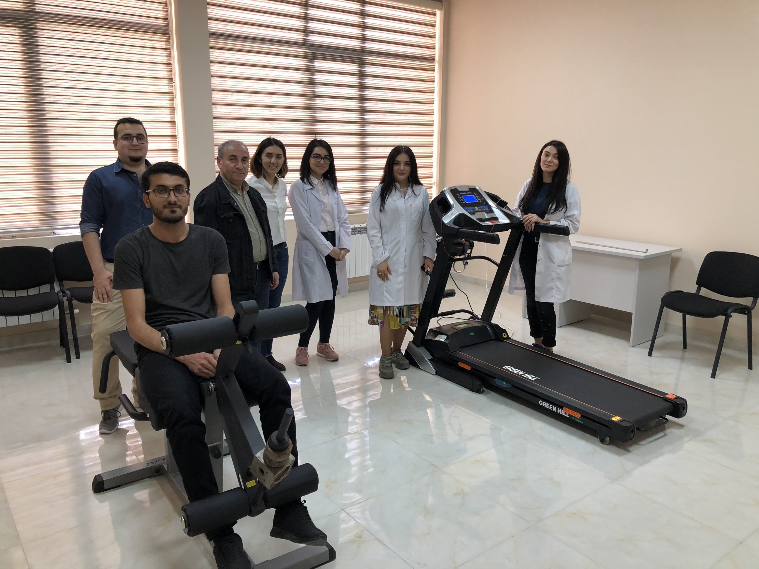 Sports equipment has been installed at the Institute of Biophysics of ANAS through the initiative and organization of the Trade Union Organization.