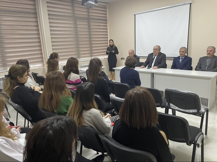 The memory of the National Leader Heydar Aliyev was honored at the Institute of Biophysics